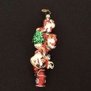 Christopher Radko, 2002 Fountain of Firemen, glass ornament
